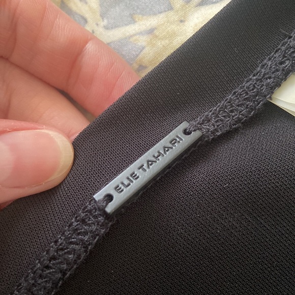 Form-Fitting Faux-Wrap Dress by Elie Tahari - Picture 9 of 12